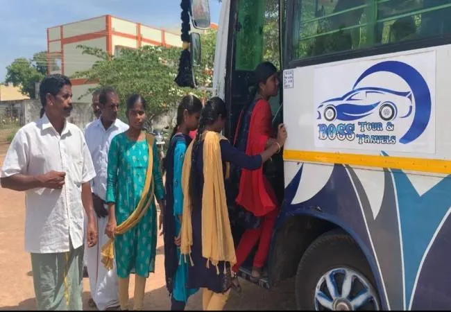 Villagers sent government school students for NEET training at their own expense!